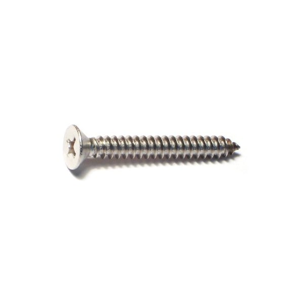 Midwest Fastener Sheet Metal Screw, #10 x 1-1/2 in, 18-8 Stainless Steel Flat Head Phillips Drive, 10 PK 63434 - main